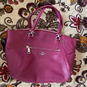 Coach pink hobo bag